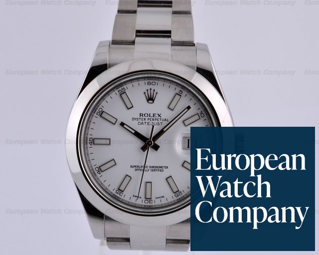 Rolex 116300 Datejust II SS White Dial 