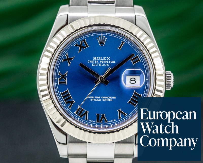 Rolex Datejust 116334 II Blue Dial Romans SS Ref. 116334