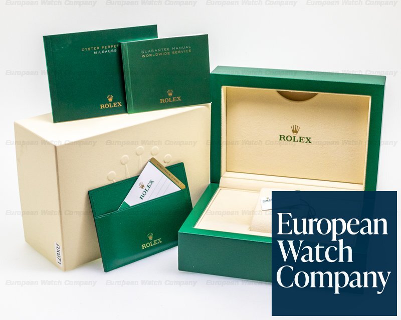 Rolex Milgauss SS Black Dial Green Crystal 2019 Ref. 116400 