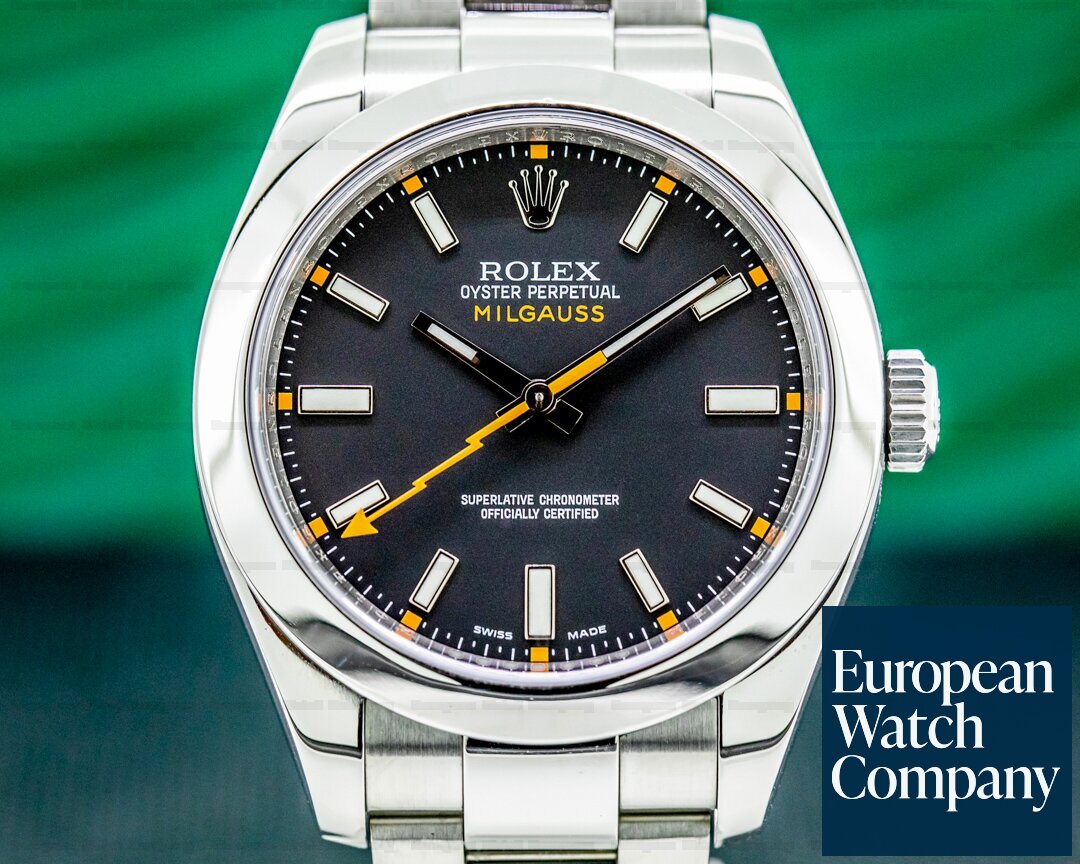 Rolex Milgauss SS Black Dial Ref. 116400