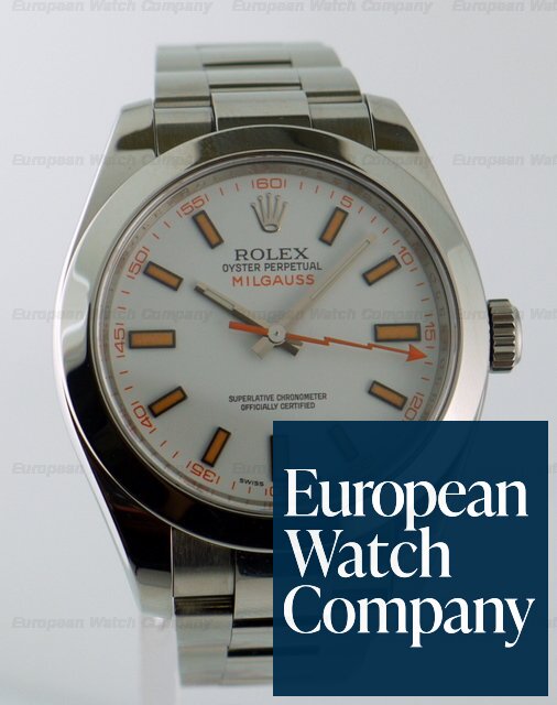 Rolex Milgauss White Dial SS/SS Ref. 116400