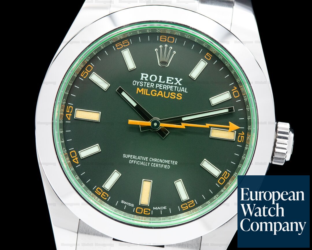 Rolex Milgauss 116400GV Green Crystal Edition 2022 Ref. 116400GV