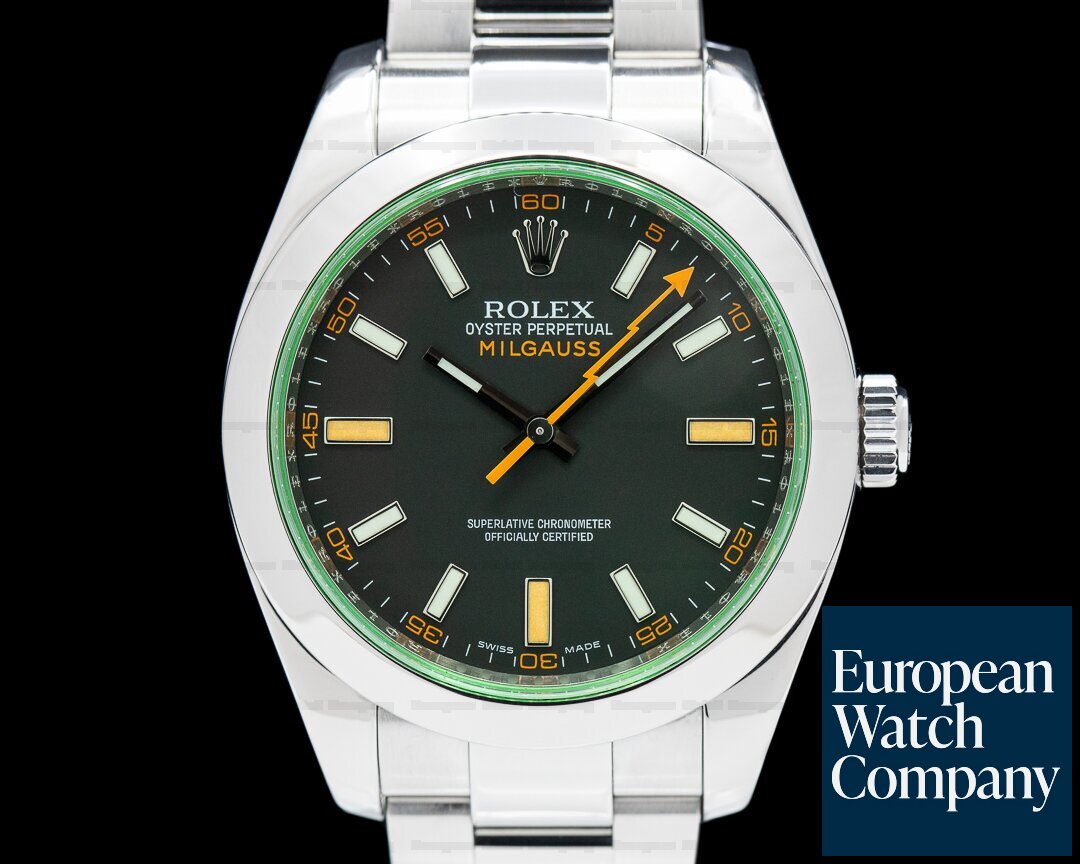 Rolex 116400GV Milgauss 116400GV Green Crystal Edition