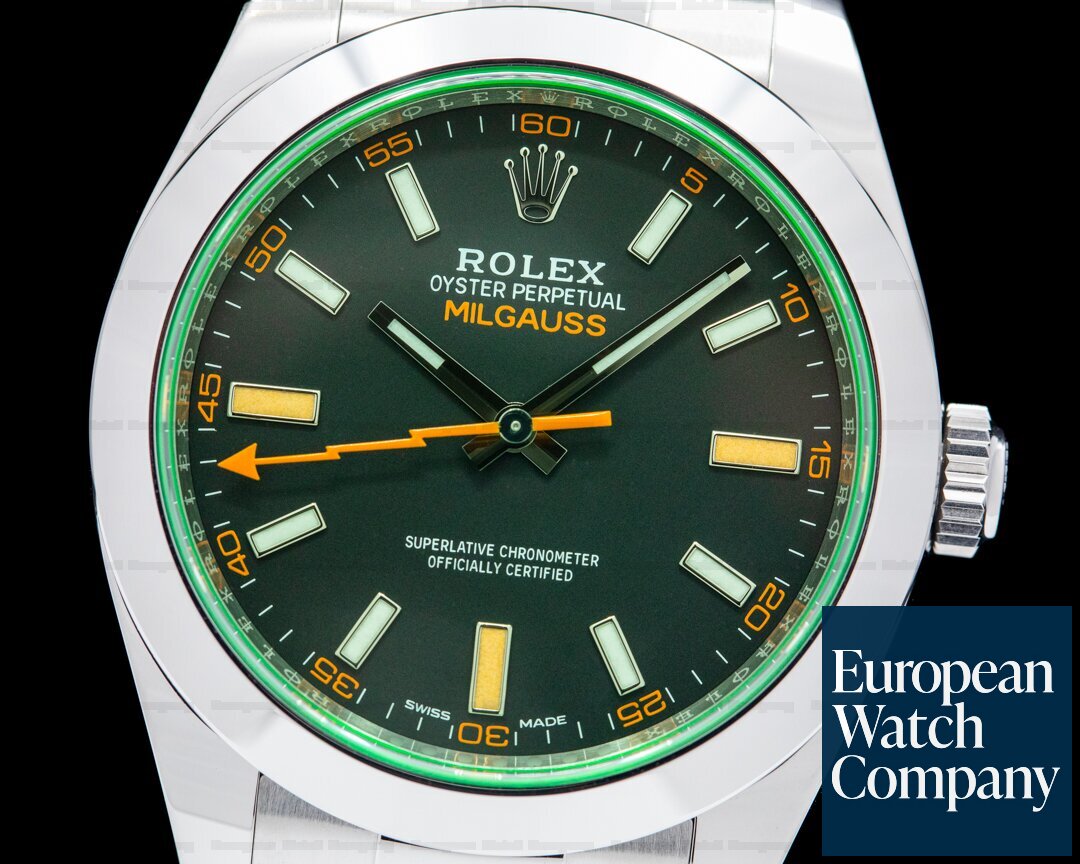 Rolex Milgauss 116400GV Green Crystal Edition UNWORN 2022 Ref. 116400GV