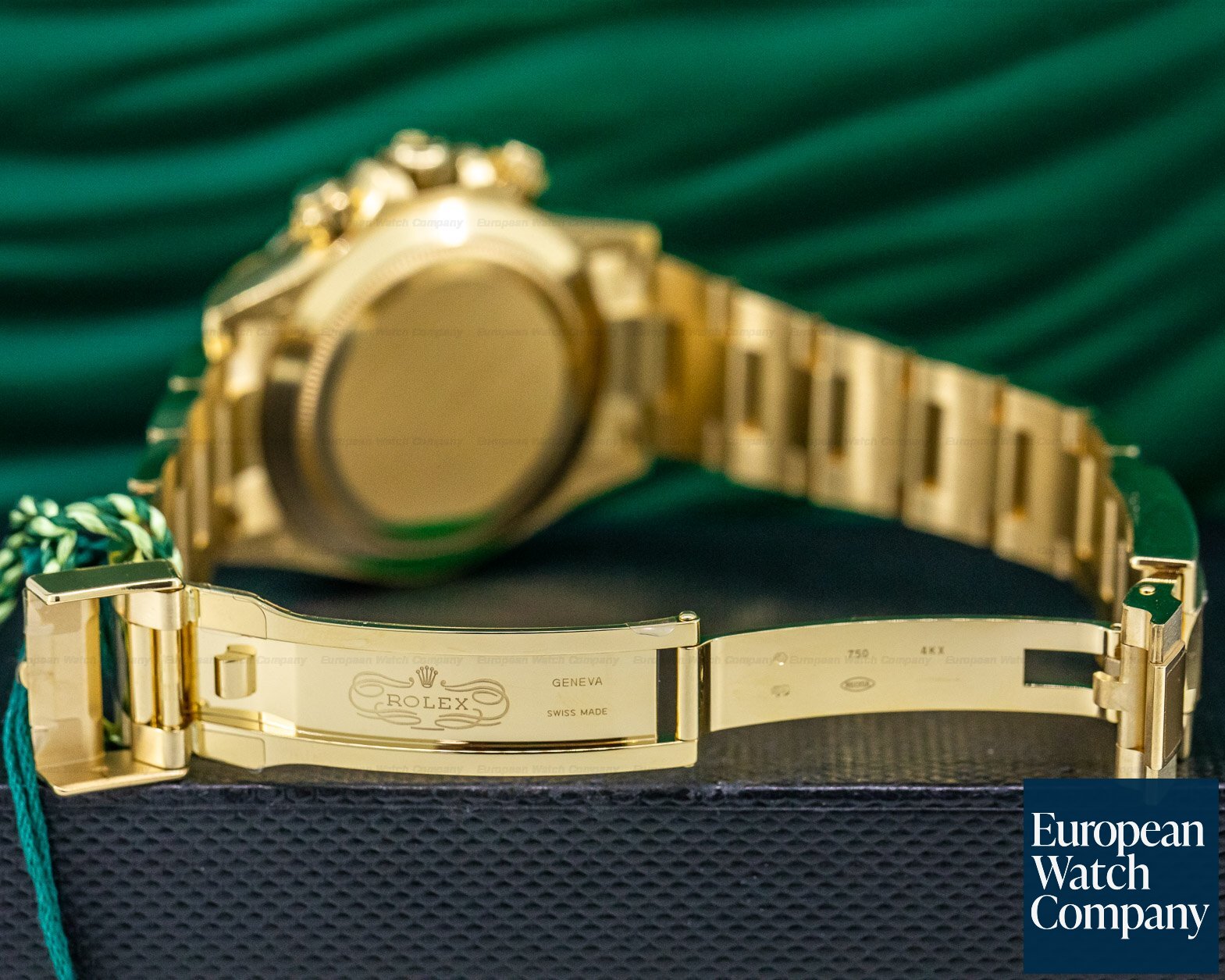 Rolex Daytona 18k Yellow Gold / Bracelet GREEN DIAL UNWORN & STICKERED Ref. 116508