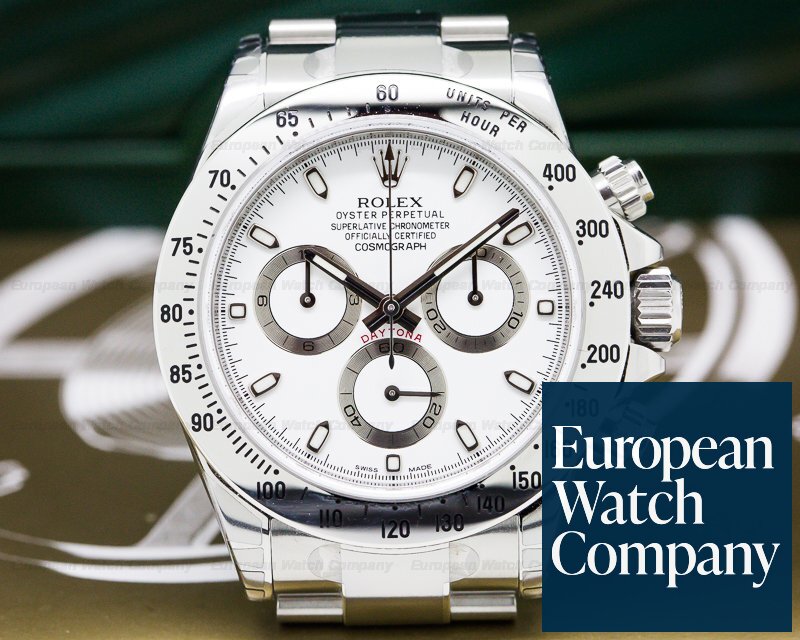 Rolex Daytona White Dial Collector Quality NEW OLD STOCK/FULL SET Ref. 116520
