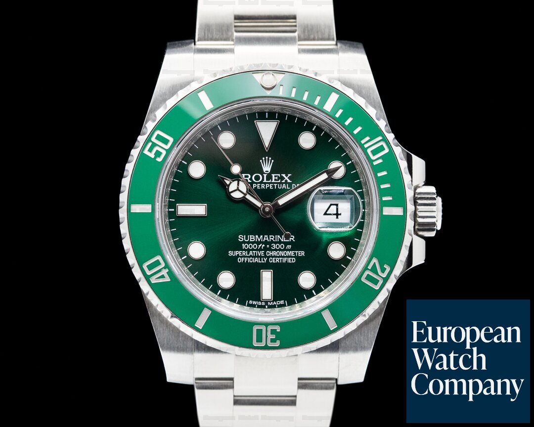 Rolex Submariner 116610LV - Green Dial & Bezel - Hulk- 2014