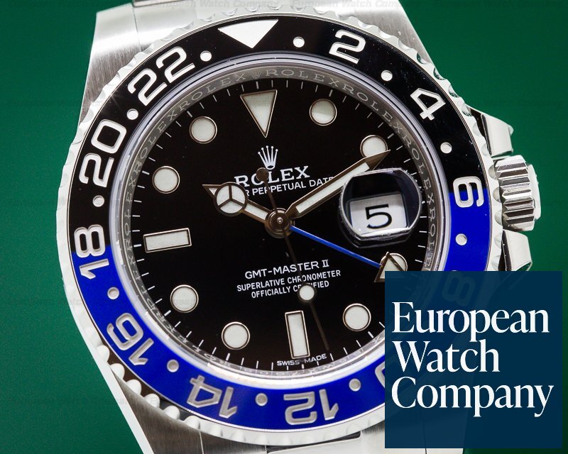 Rolex BLNR GMT Master II Ceramic Black & Blue SS Ref. 116710BLNR
