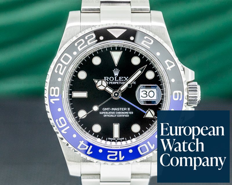 Rolex GMT Master II 116710 Ceramic Black & Blue Batman SS Ref. 116710BLNR