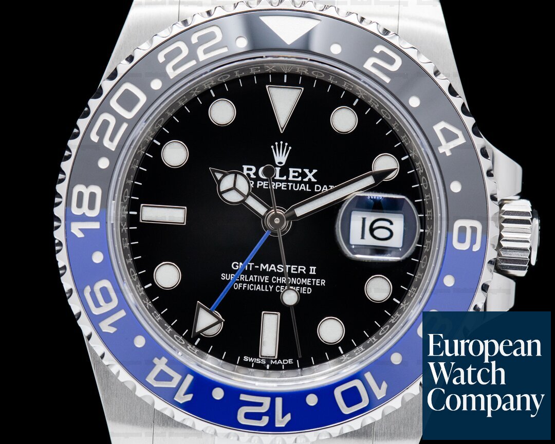 Rolex GMT Master II Ceramic Black & Blue SS Ref. 116710BLNR
