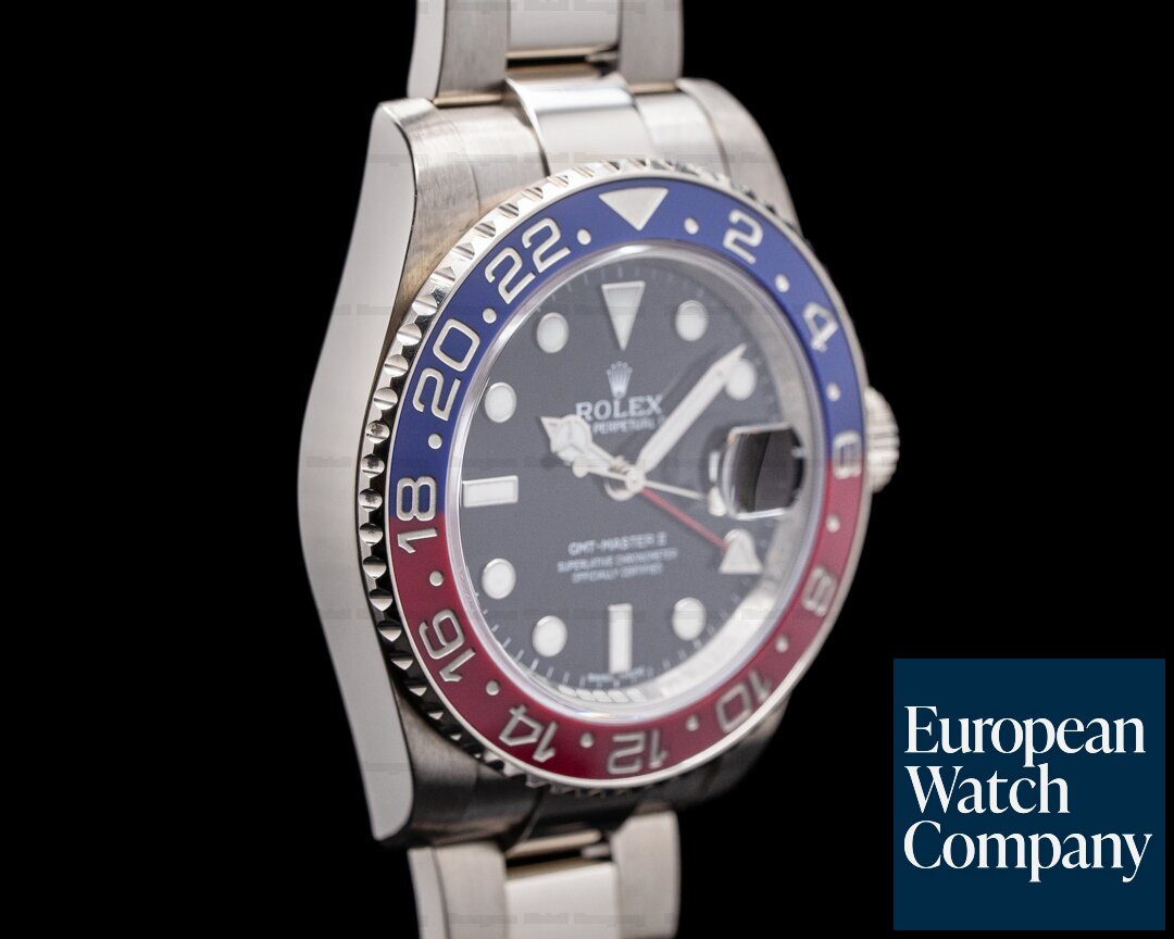 Rolex GMT Master II 116719 Blue / Red 18K White Gold Ref. 116719BLRO