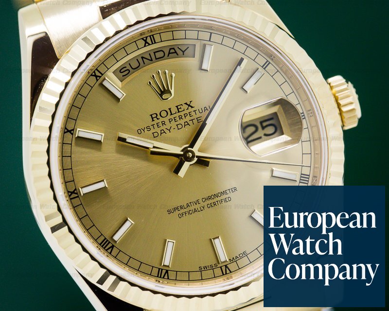 Rolex Day Date President Champagne Dial 18K Yellow Gold Ref. 118238