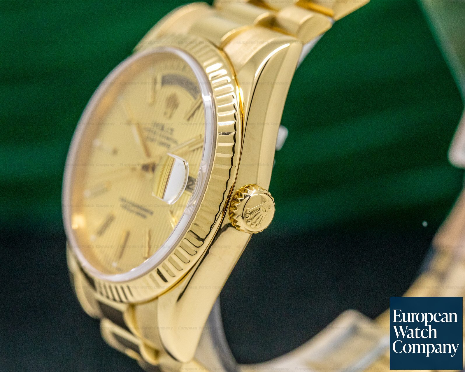 Rolex Day Date President Champagne Tapestry Dial 18K Yellow Gold Ref. 118238