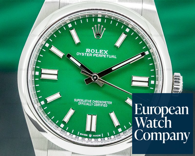 Rolex Oyster Perpetual 124300 41mm SS / Green Dial NEW 2020 UNWORN Ref. 124300