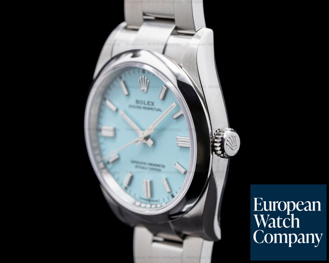 Rolex Oyster Perpetual 126000 36MM SS TURQUOISE BLUE UNWORN Ref. 126000