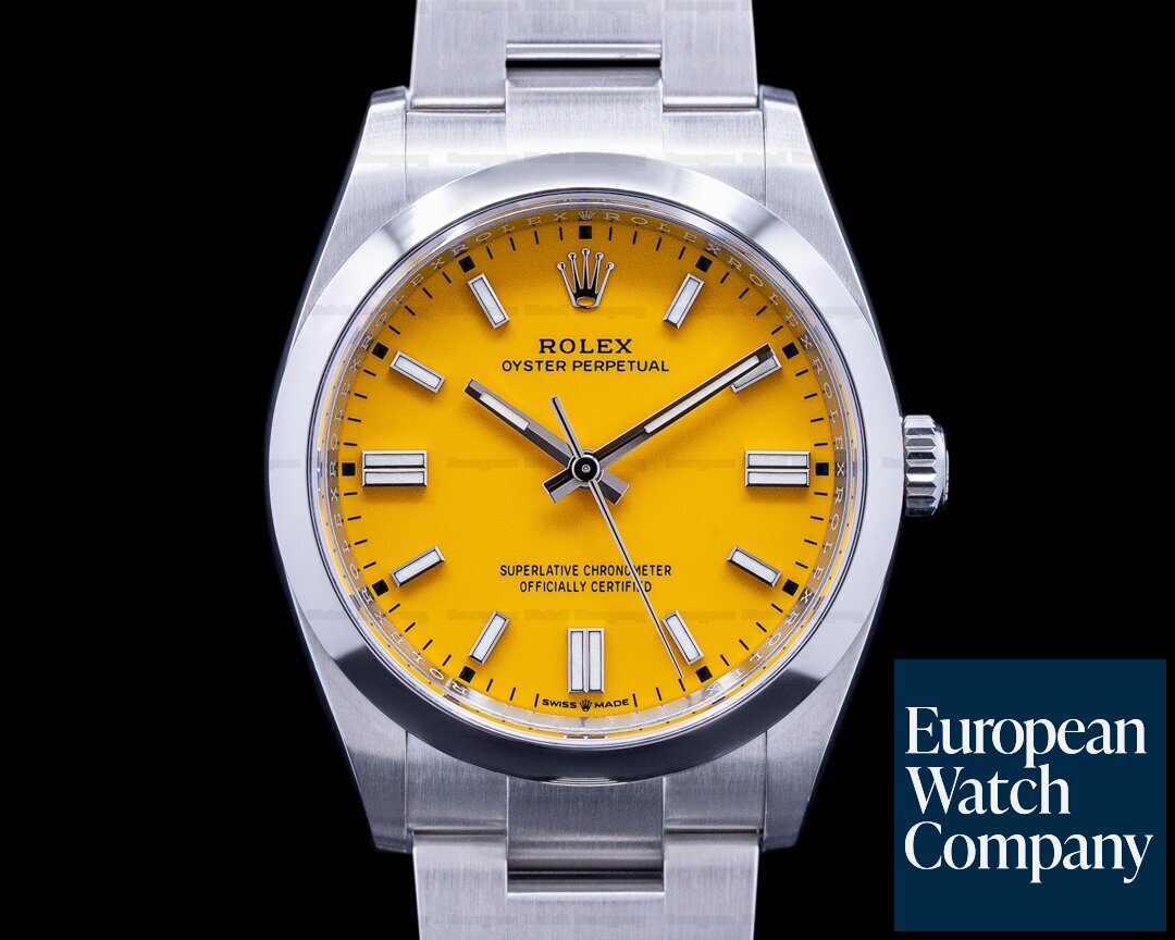 Rolex 126000 Oyster Perpetual 126000 36MM SS Yellow DISCONTINUED