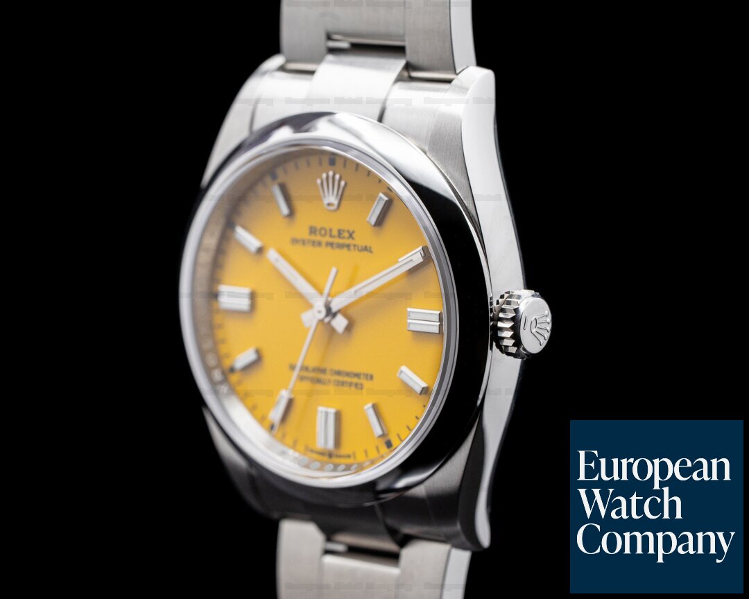 Rolex Oyster Perpetual 126000 36MM SS Yellow UNWORN 2021 Ref. 126000