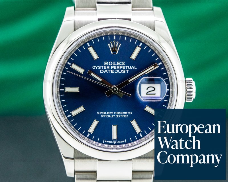 Rolex Datejust 126200 Blue Stick Dial / Oyster Bracelet Ref. 126200