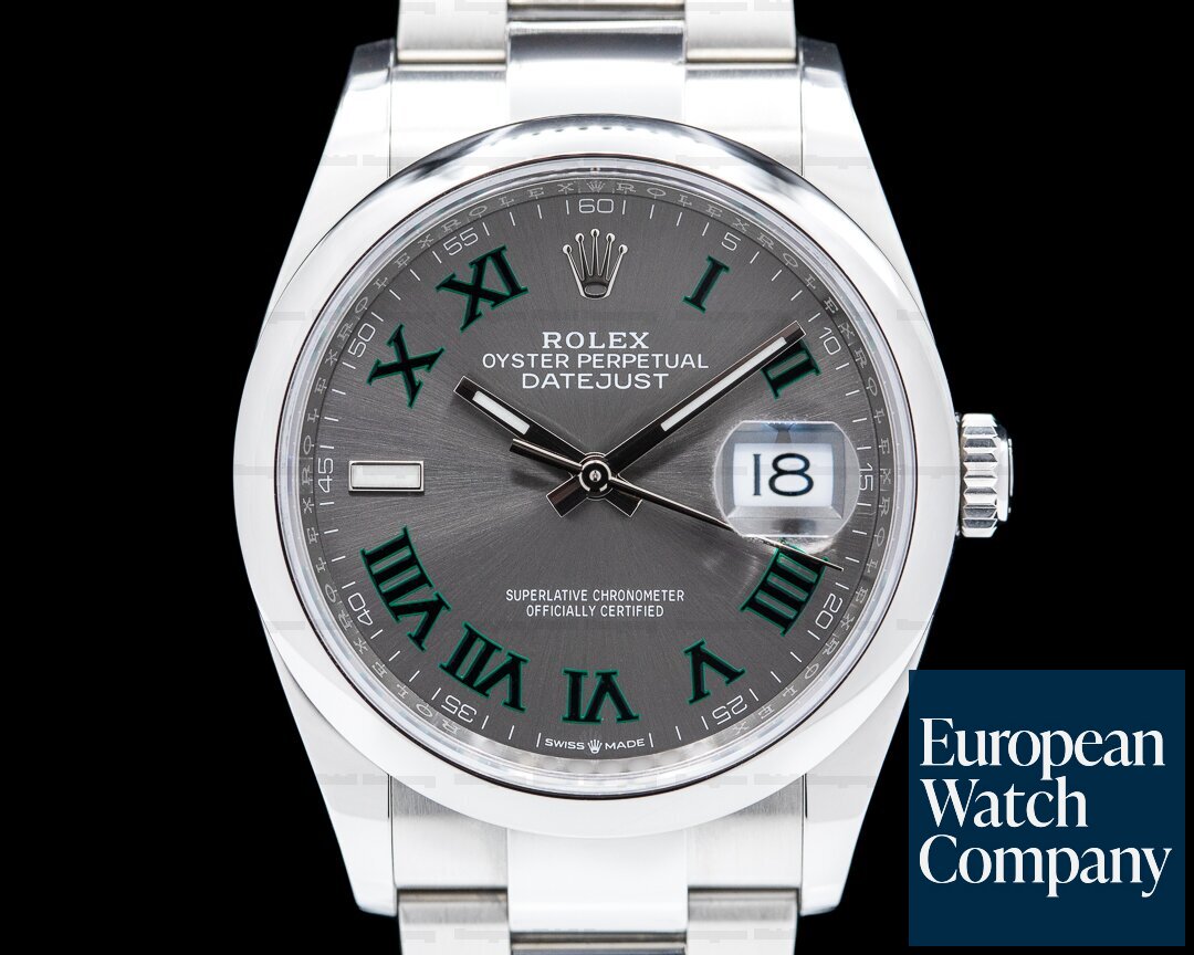 Rolex Datejust 36 126200 Wimbledon Roman Dial SS/Oyster 2021 Ref. 126200