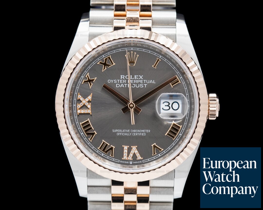 Rolex DateJust 36MM 18K Rose Gold and Stainless Steel Ref. 126231