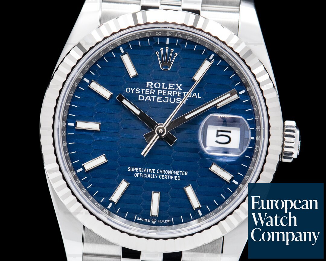 Rolex Datejust Blue Motif Dial / Jubilee 2023 Ref. 126234