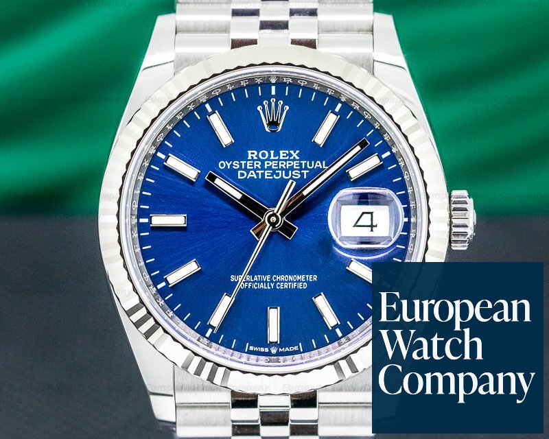 Rolex Datejust Blue Stick Dial / Jubilee Bracelet Ref. 126234