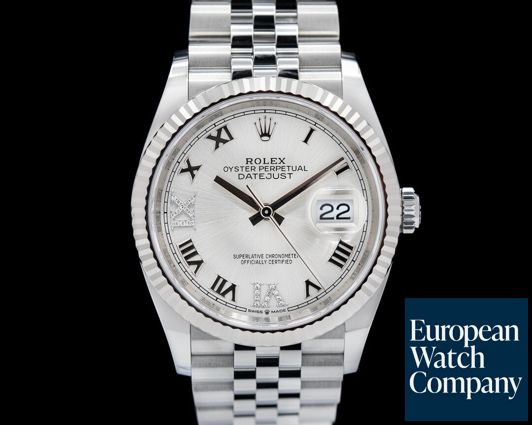 Rolex 126234 Datejust Silver Diamond Dial / Jubilee 2024 UNWORN