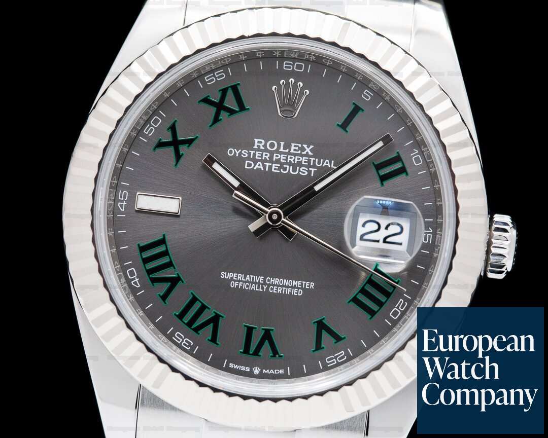 Rolex Datejust 41 126334 Wimbledon Dial Oyster Bracelet Ref. 126334