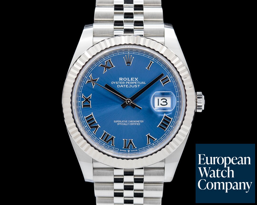 Rolex 126334 Datejust 41 Blue Roman Dial SS / Jubilee
