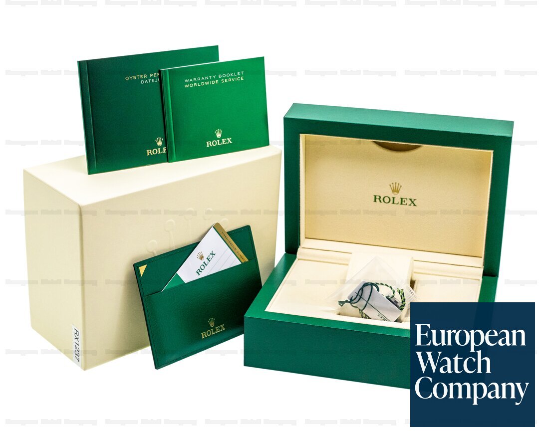 Rolex Datejust 41 Rhodium Green Roman Numerals Dial SS / Jubilee Ref. 126334