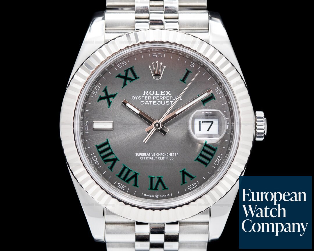 Rolex Datejust 41 Rhodium Wimbledon Dial Jubliee 2020 Ref. 126334