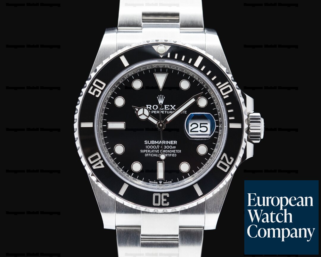 Rolex Submariner 41mm Stainless Steel Date Watch - Black Dial (Ref#126610LN)