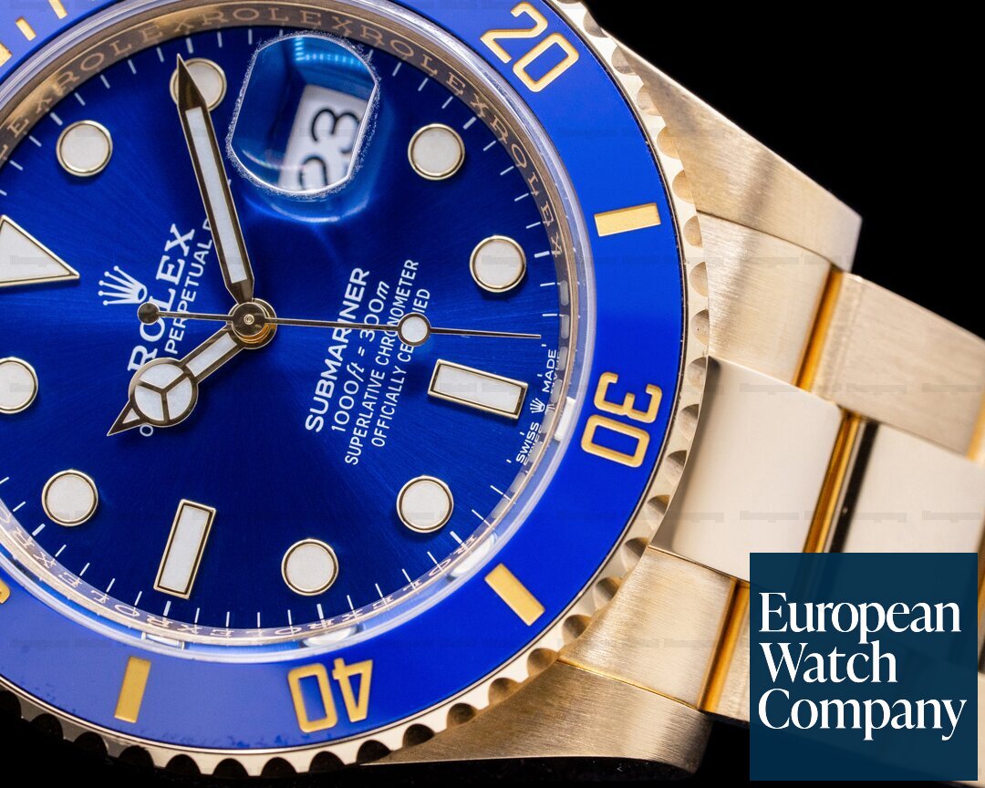 Rolex Submariner 126618 18K Yellow Gold Blue Dial 2020 Ref. 126618LB