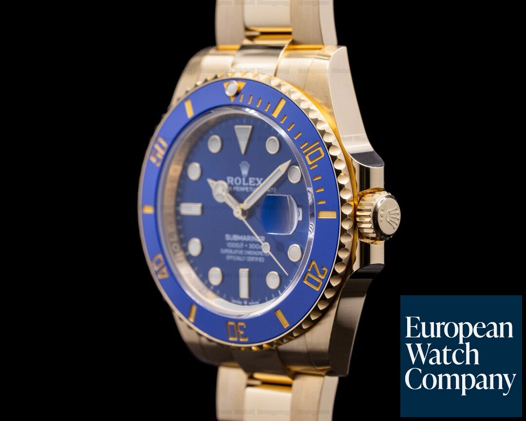 Rolex Submariner 126618 18K Yellow Gold Blue Dial 2021 Ref. 126618LB