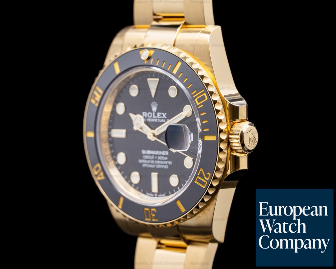 Rolex Submariner 126618 18K Yellow Gold Black Dial 2021 Ref. 126618LN