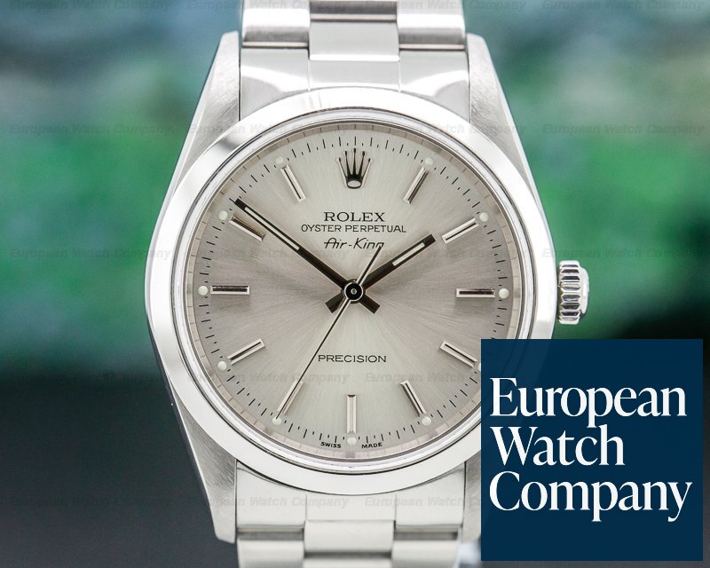 Rolex Oyster Perpetual Air King SS Silver Stick Ref. 14000