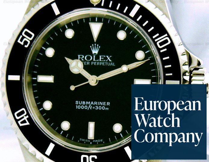 Rolex Submariner SS Black Dial No Date Ref. 14060