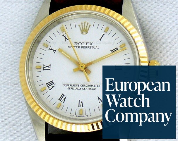 Rolex Oyster Perpetual 18k/SS Strap E Series Ref. 14233