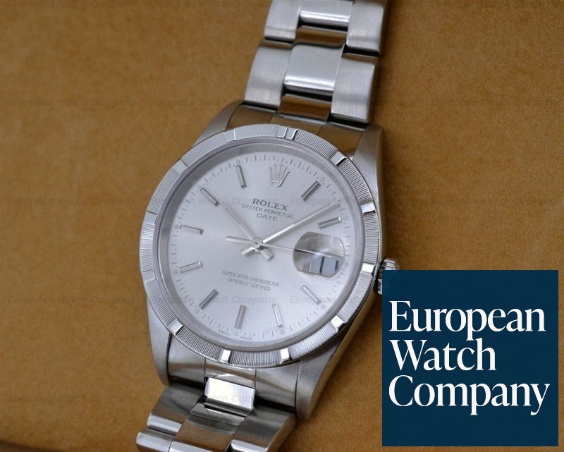 Rolex 15210 Oyster Date Silver Dial SS / SS