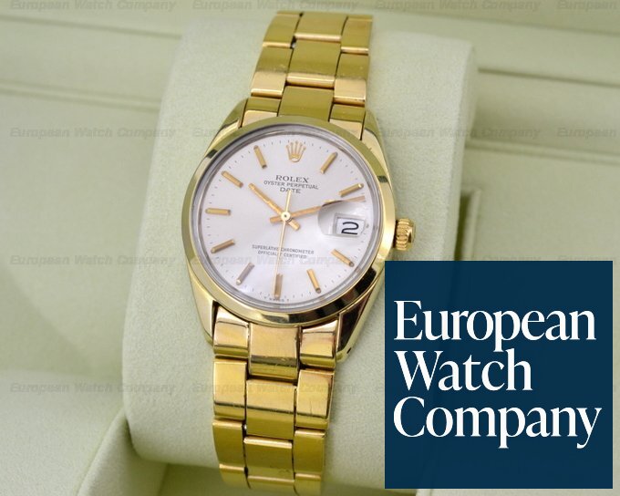 Rolex 1550 Oyster Perpetual Date White Dial 