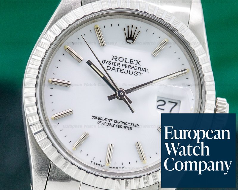 Rolex Datejust White Dial / Jubilee SS Ref. 16030