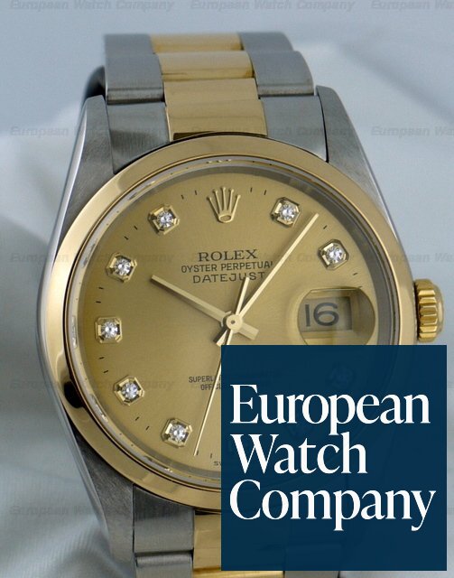 Rolex Datejust Champagne Dial Y Series (2002) Ref. 16203