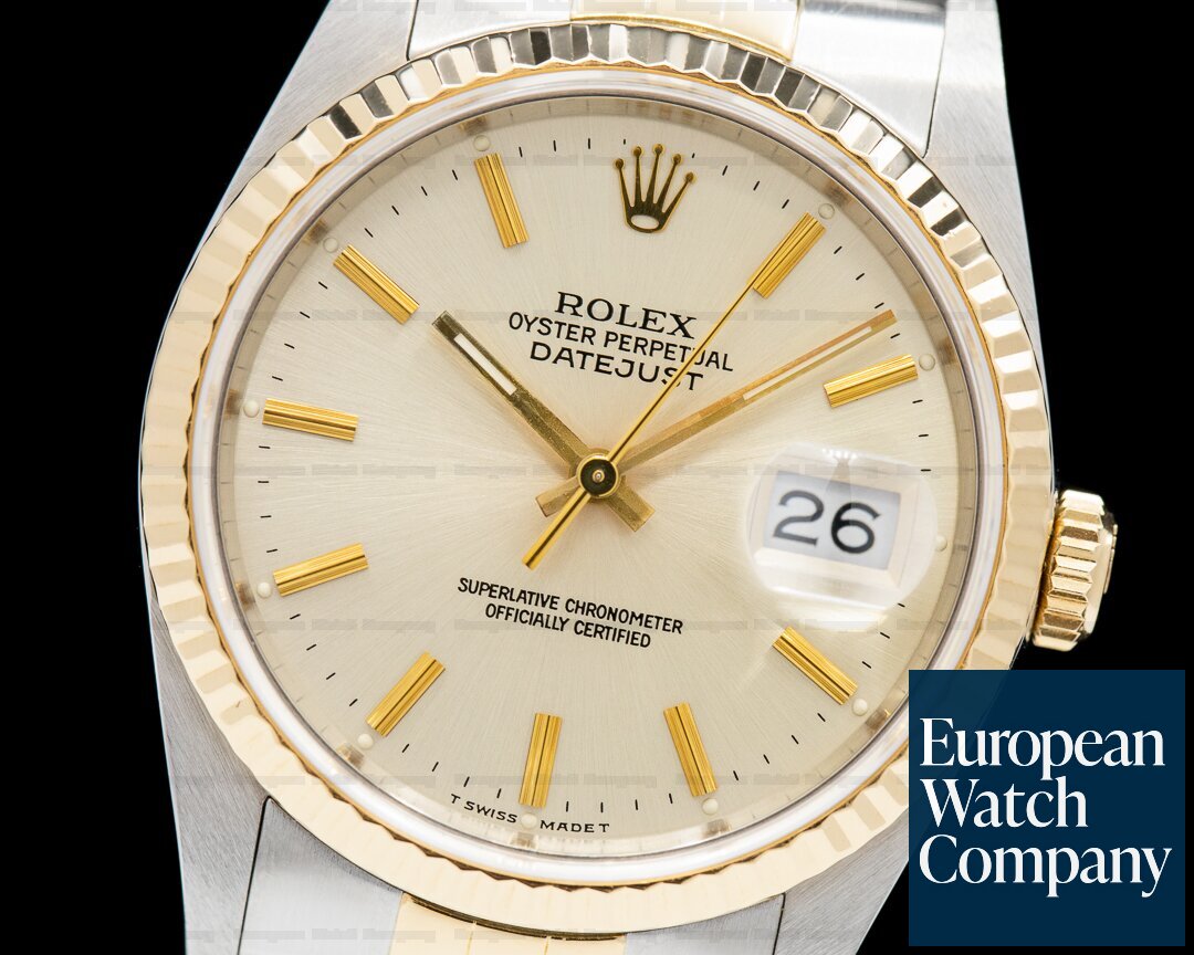Rolex Datejust Silver Dial 18K/SS Jubilee Ref. 16233