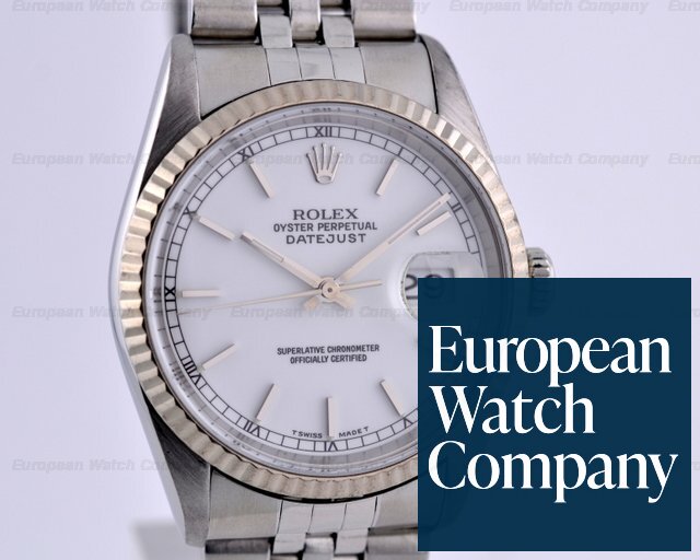 Rolex Datejust SS/SS White Stick Dial Ref. 16234