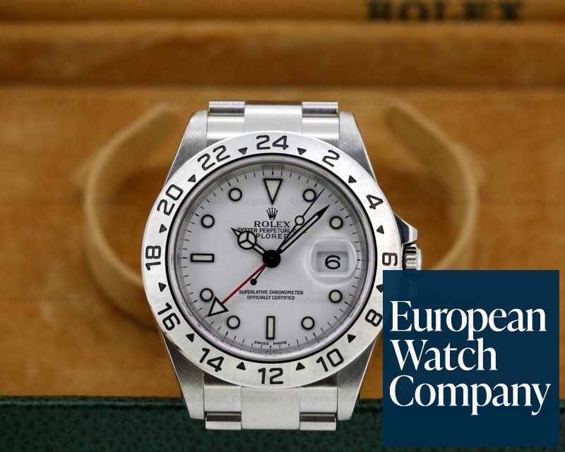 Rolex 16570 Explorer II White Dial 