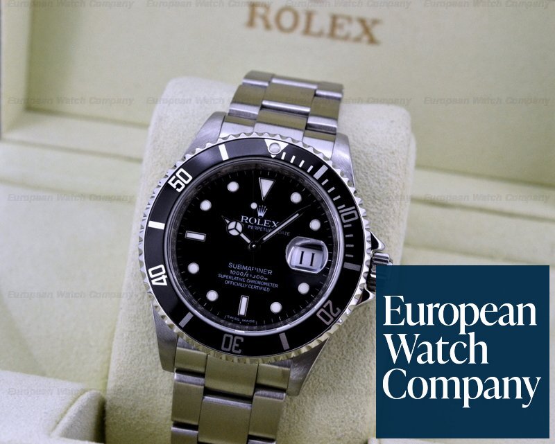 Rolex 16610 Submariner SS Black Dial 