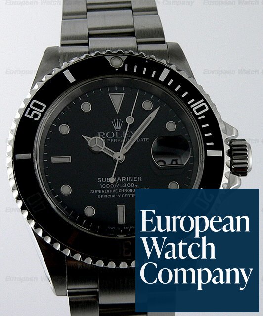 Rolex Submariner Steel P Series 2001 Ref. 16610