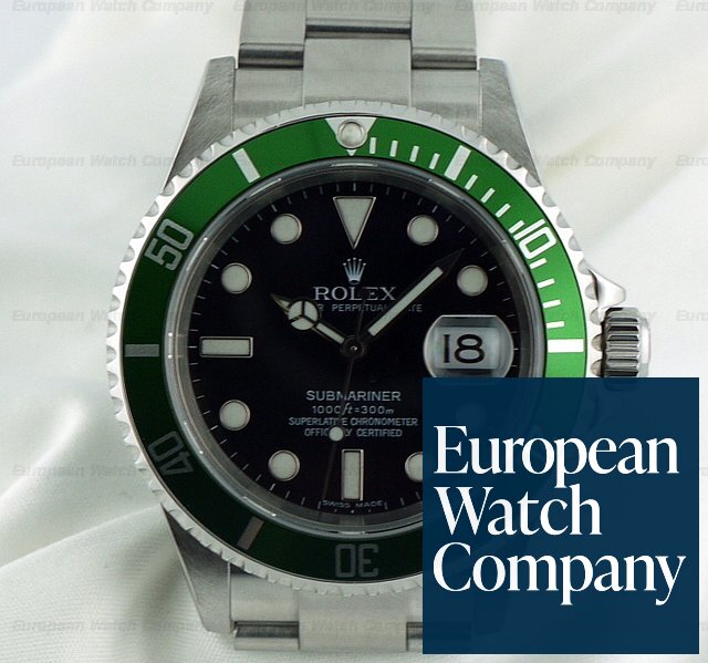 Rolex 16610LV Submariner Steel
Green Bezel
