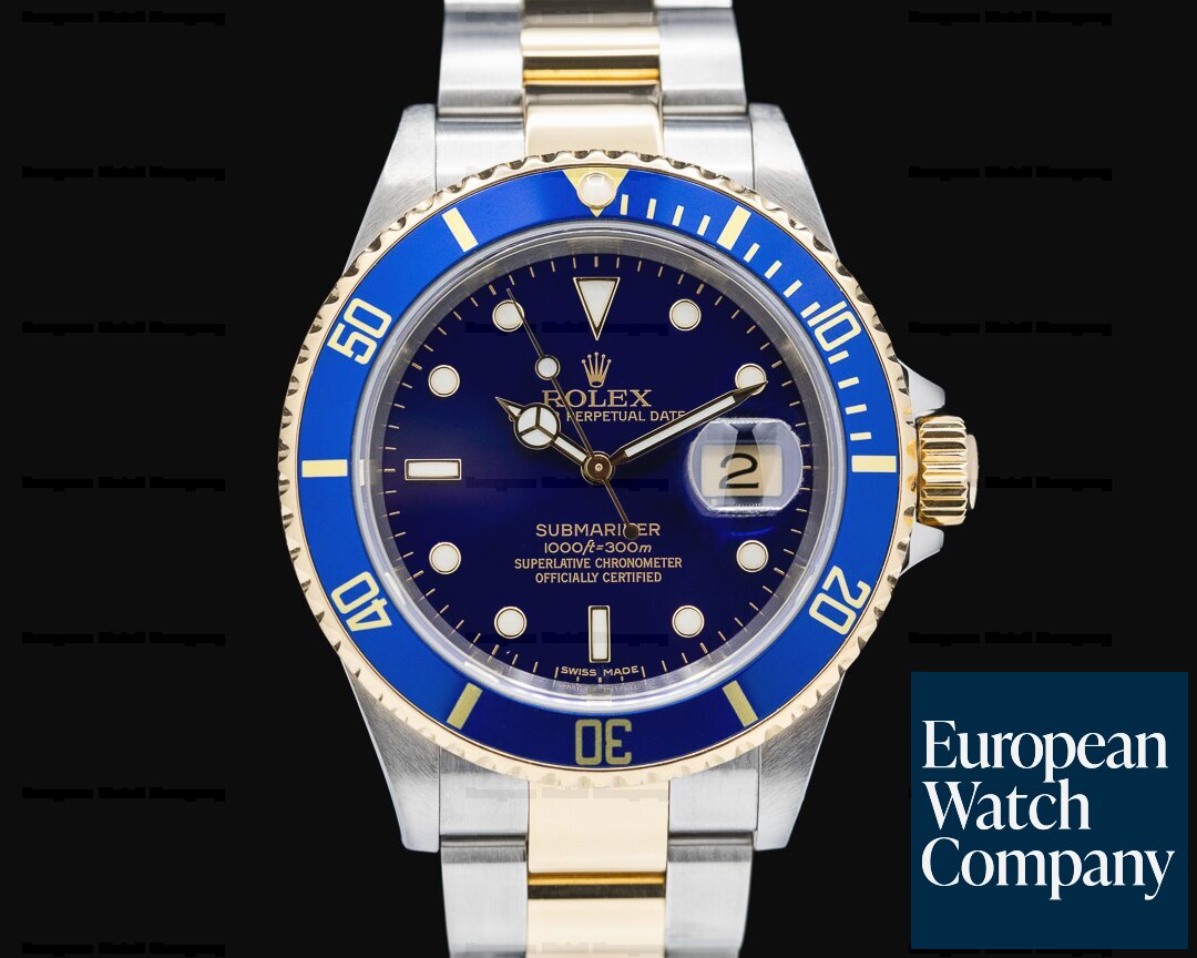 Rolex 16613 Submariner 16613 Blue Dial SS / 18K