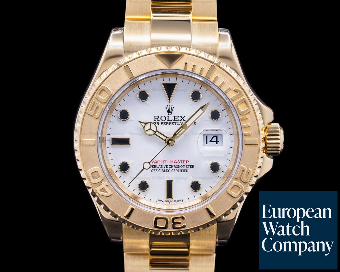 Rolex Yacht Master White Dial 18K Yellow Gold / Bracelet Ref. 16628B